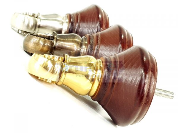 4 Wooden Furniture Sofa Legs M8(8mm) Replacment Chair Feet & Castors 120mm HIGH - Image 6