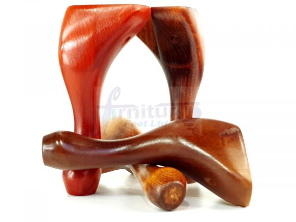 4 Wooden Traditional Queen Anne Furniture Legs 250mm Sofa Chair Beds (Self-Fix) - Image 8