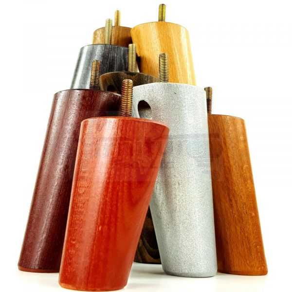 4x ANGLED WOODEN SETTEE LEGS 125mm High SOFA FURNITURE REPLACEMENT FEET M8(8mm) - Image 10