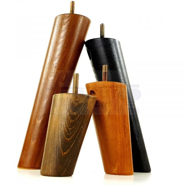 4x ANGLED WOODEN SETTEE LEGS 125mm High SOFA FURNITURE REPLACEMENT FEET M8(8mm) - Image 11