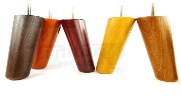 4x ANGLED WOODEN SETTEE LEGS 125mm High SOFA FURNITURE REPLACEMENT FEET M8(8mm) - Image 5