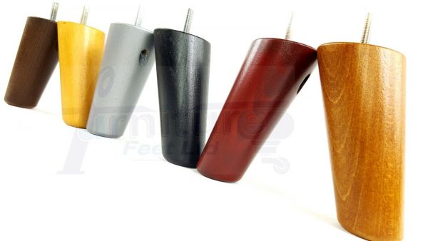 4x ANGLED WOODEN SETTEE LEGS 125mm High SOFA FURNITURE REPLACEMENT FEET M8(8mm) - Image 7