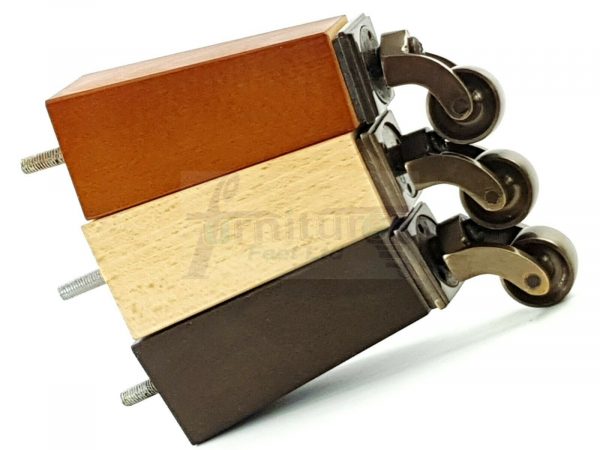 4x ANTIQUE CASTOR LEGS 175mm High CHAIR REPLACEMENT SOFA FURNITURE FEET M8(8mm) - Image 8