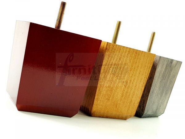 4x BLOCK WOOD SOFA LEGS 100mm High CHAIR FURNITURE REPLACEMENT FEET M8(8mm) - Image 7