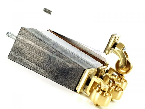 4x BRASS CASTOR LEGS 175mm High CHAIR REPLACEMENT SETTEE FURNITURE FEET M8(8mm) - Image 5