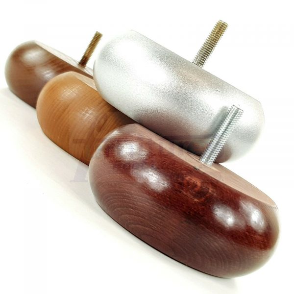 4x BUN WOOD FURNITURE CHAIR LEGS 40mm High SETTEE REPLACEMENT SOFA FEET M8(8mm) - Image 6