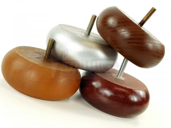 4x BUN WOOD FURNITURE CHAIR LEGS 40mm High SETTEE REPLACEMENT SOFA FEET M8(8mm) - Image 7