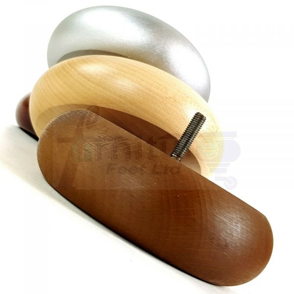 4x BUN WOOD REPLACEMENT FURNITURE CHAIR LEGS M10(10mm) - SETTEE FEET 40mm HIGH - Image 6