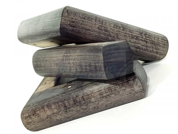 4x Black Solid Wood Furniture Sofa Chair Settee Legs Replacement Feet 40mm High - Image 4