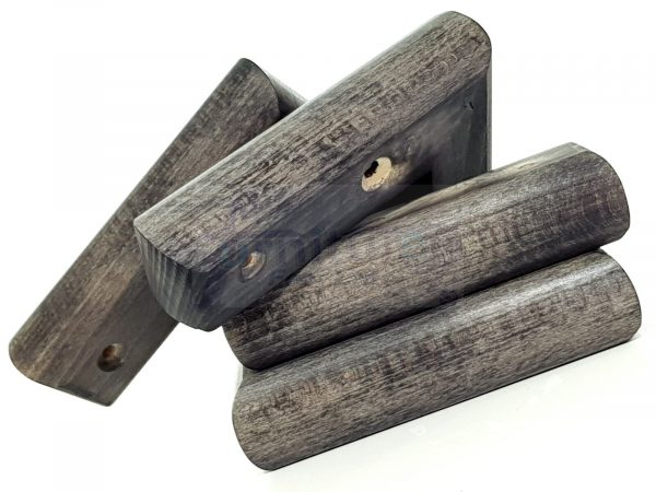 4x Black Solid Wood Furniture Sofa Chair Settee Legs Replacement Feet 40mm High - Image 6