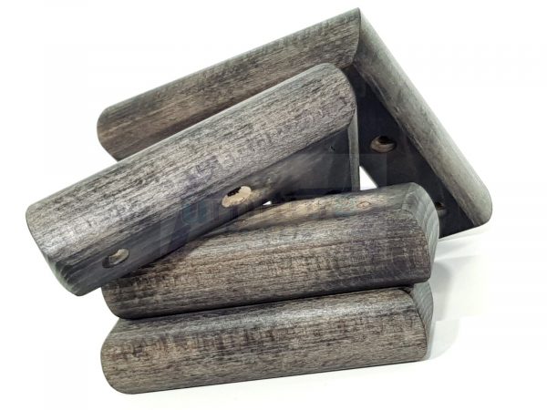 4x Black Solid Wood Furniture Sofa Chair Settee Legs Replacement Feet 40mm High - Image 7