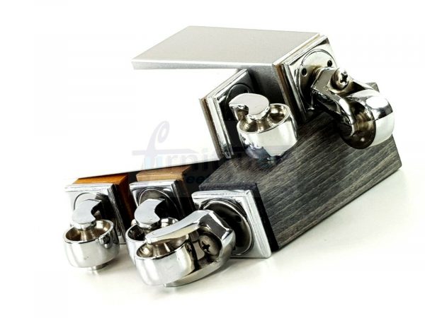 4x CHROME CASTOR LEGS 175mm High CHAIR REPLACEMENT SETTEE FURNITURE FEET M8(8mm) - Image 3