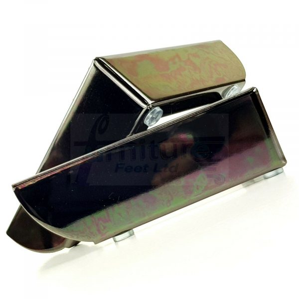 4x FURNITURE SOFA FEET METAL CORNER SETTEE - CHAIR LEGS 50mm HIGH (Pre-Drilled) - Image 4