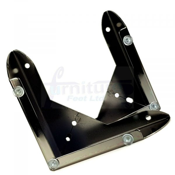 4x FURNITURE SOFA FEET METAL CORNER SETTEE - CHAIR LEGS 50mm HIGH (Pre-Drilled) - Image 7