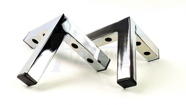 4x Metal Chair Corner Furniture Sofa Leg 155mm High Replacment Cabinet Feet Pre-Drill for Screws - Image 3
