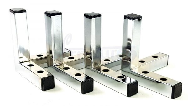 4x Metal Chair Corner Furniture Sofa Leg 155mm High Replacment Cabinet Feet Pre-Drill for Screws - Image 5
