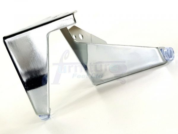 4x METAL FURNITURE LEGS 100mm HIGH SELF-FIXING FEET FOR SOFA CHAIR CABINETS BED - Image 3