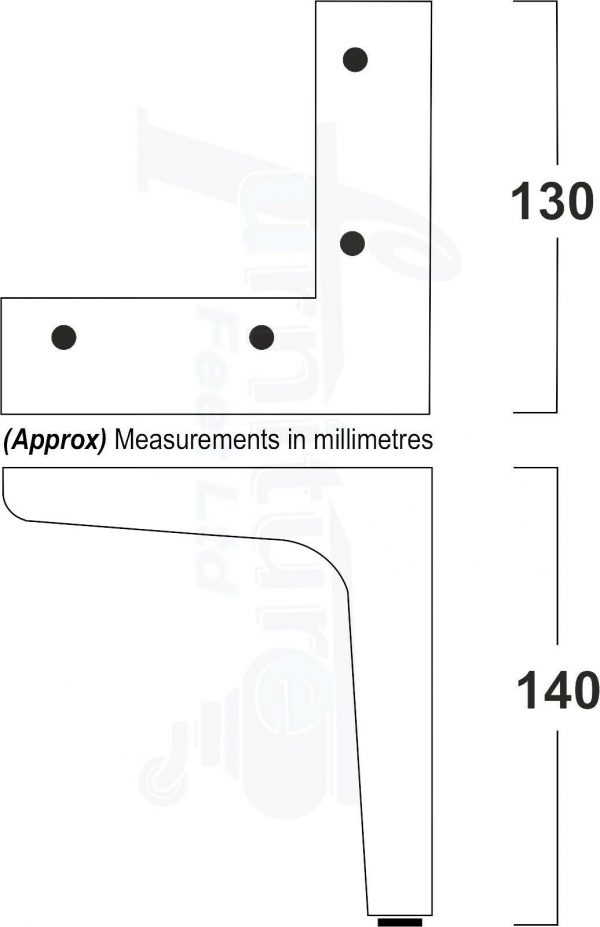 4x METAL FURNITURE LEGS 140mm HIGH SELF-FIXING FEET FOR SOFA CHAIR CABINETS BED - Image 2