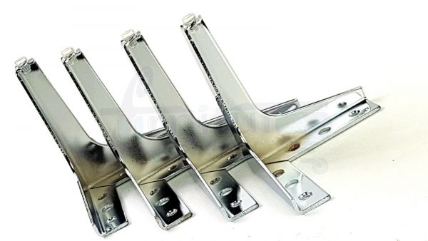 4x METAL FURNITURE LEGS 140mm HIGH SELF-FIXING FEET FOR SOFA CHAIR CABINETS BED - Image 6