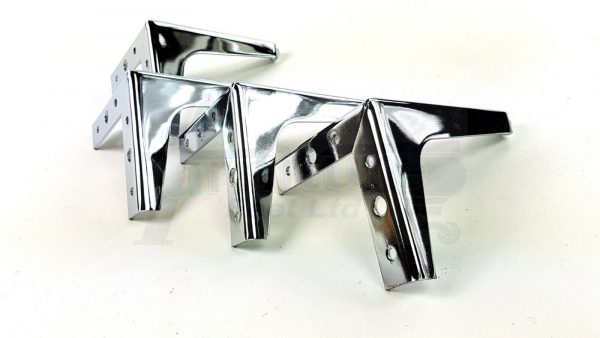 4x METAL FURNITURE LEGS 140mm HIGH SELF-FIXING FEET FOR SOFA CHAIR CABINETS BED - Image 7