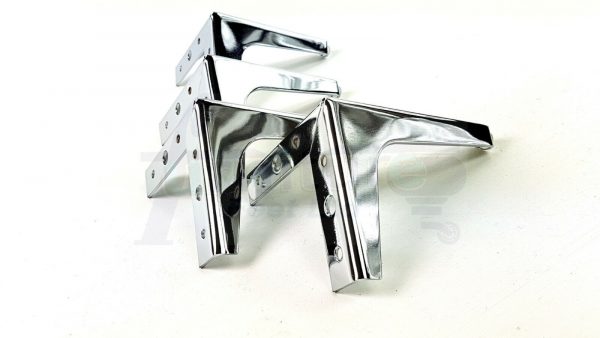 4x METAL FURNITURE LEGS 140mm HIGH SELF-FIXING FEET FOR SOFA CHAIR CABINETS BED - Image 8