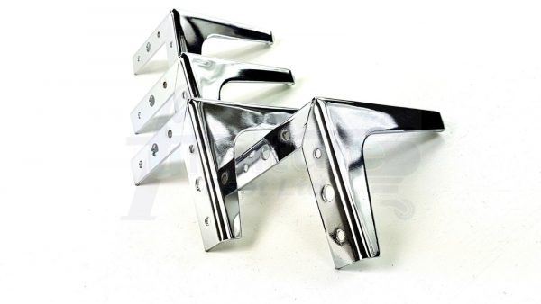 4x METAL FURNITURE LEGS 150mm HIGH SELF-FIXING FEET FOR SOFA CHAIR CABINETS BED - Image 7
