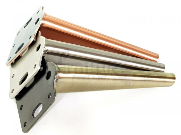 4x METAL FURNITURE LEGS 155mm HIGH SELF-FIXING FEET FOR SOFA CHAIR CABINETS BED - Image 4
