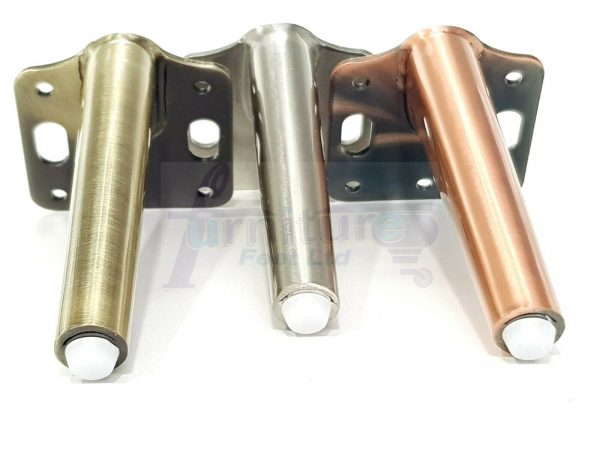 4x METAL FURNITURE LEGS 155mm HIGH SELF-FIXING FEET FOR SOFA CHAIR CABINETS BED - Image 5