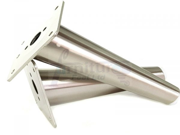 4x METAL FURNITURE LEGS 180mm HIGH SELF-FIXING FEET FOR SOFA CHAIR CABINETS BED - Image 5