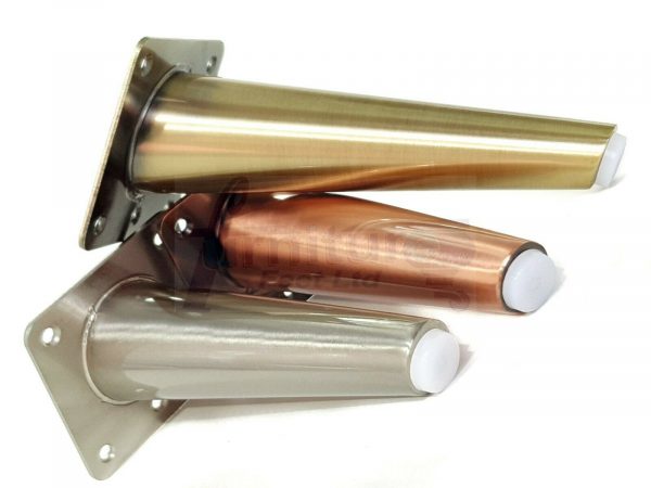 4x METAL FURNITURE LEGS 180mm HIGH SELF-FIXING FEET FOR SOFA CHAIR CABINETS BED - Image 7