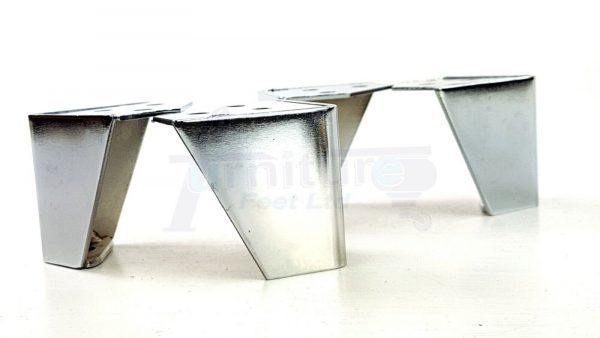 4x METAL FURNITURE LEGS 60mm HIGH SELF-FIXING FEET FOR SOFA CHAIR CABINETS BEDS - Image 6