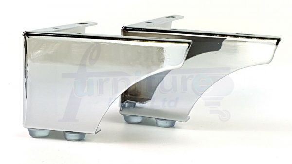 4x METAL FURNITURE LEGS 70mm HIGH SELF-FIXING FEET FOR SOFA CHAIR CABINETS BED - Image 5