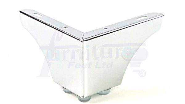 4x METAL FURNITURE LEGS 70mm HIGH SELF-FIXING FEET FOR SOFA CHAIR CABINETS BED - Image 7