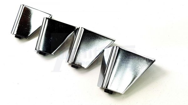4x METAL FURNITURE LEGS 90mm HIGH SELF-FIXING FEET FOR SOFA CHAIR CABINETS BEDS - Image 3
