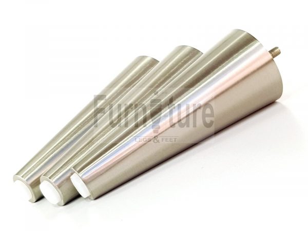 4x Metal Chrome Furniture Settee Legs Cabinet Sofa Feet 180mm High Chair Beds M8 - Image 6