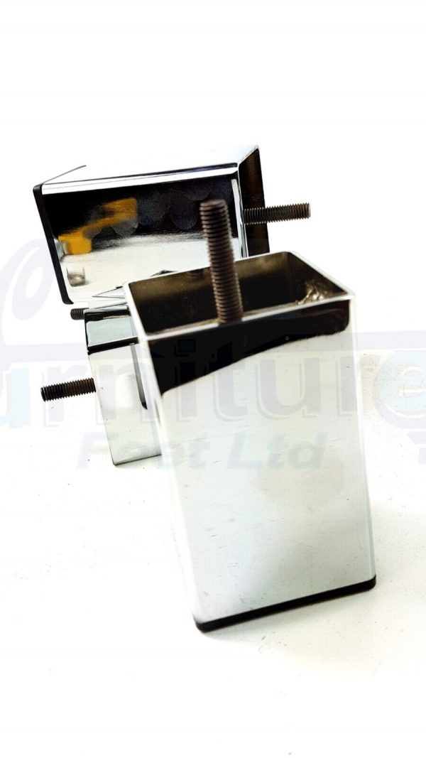 4x Metal Furniture Legs 105mm High Settee Sofa Chair Cabinet Bed Feet M8 - Image 4