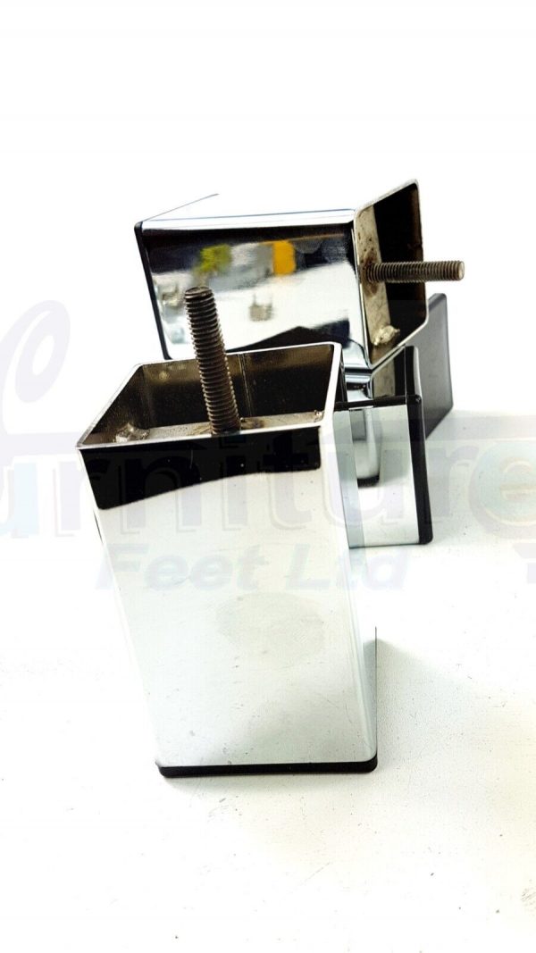 4x Metal Furniture Legs 105mm High Settee Sofa Chair Cabinet Bed Feet M8 - Image 5