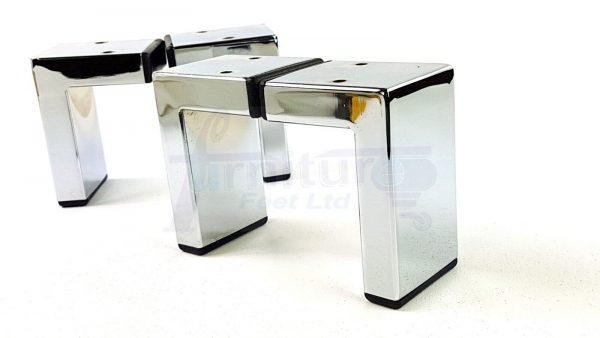 4x Metal Furniture Legs 105mm High Settee Sofa Chair Cabinet Bed Feet (Self-Fix) - Image 5