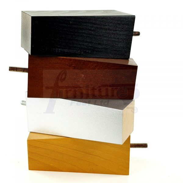 4x REPLACEMENT BLOCK WOOD FURNITURE LEGS M8(8mm) CHAIR - SETTEE FEET 150mm HIGH - Image 6