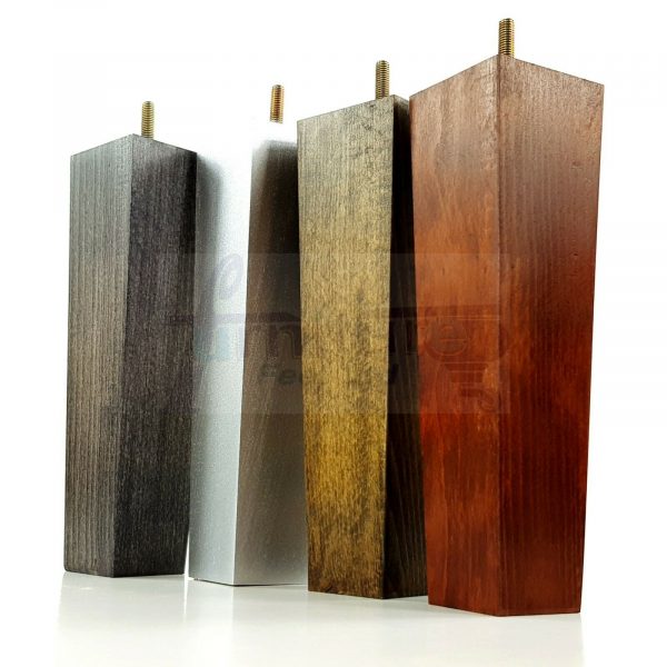 4x REPLACEMENT BLOCK WOOD FURNITURE SOFA LEGS M8(8mm) CHAIR FEET 240mm HIGH - Image 7