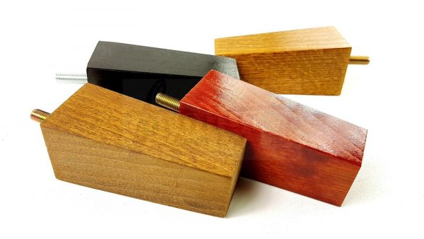 4x REPLACEMENT BLOCK WOOD SETTEE LEGS 100mm High SOFA FURNITURE FEET M8(8mm) - Image 7