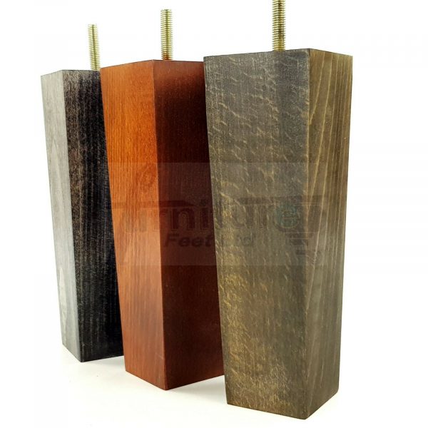 4x REPLACEMENT BLOCK WOODEN FURNITURE SOFA LEGS M8(8mm) CHAIR FEET 200mm HIGH - Image 9