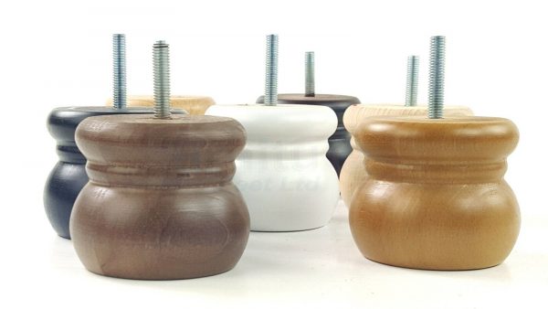 4x REPLACEMENT SOLID WOODEN FURNITURE SOFA LEGS M8(8mm) SETTEE FEET 60mm HIGH - Image 5