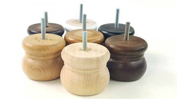 4x REPLACEMENT SOLID WOODEN FURNITURE SOFA LEGS M8(8mm) SETTEE FEET 60mm HIGH - Image 8