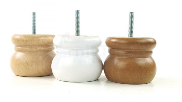4x REPLACEMENT SOLID WOODEN FURNITURE SOFA LEGS M8(8mm) SETTEE FEET 60mm HIGH - Image 9