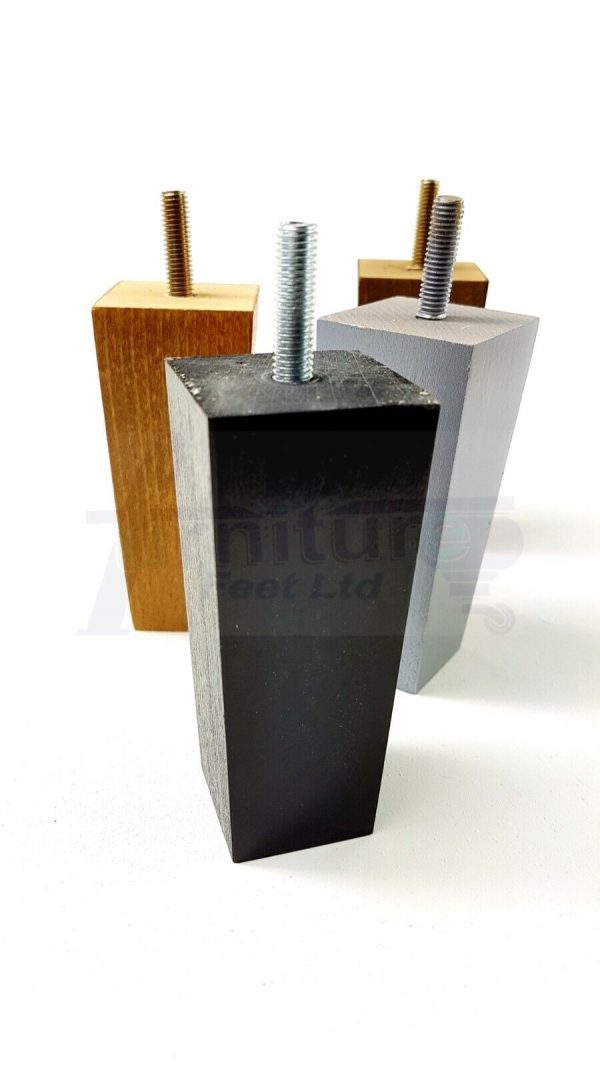 4x REPLACEMENT WOOD FURNITURE SOFA LEGS M10(10mm) CHAIR - SETTEE FEET 120mm HIGH - Image 6