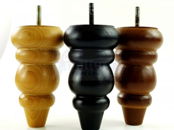 4x REPLACEMENT WOOD FURNITURE SOFA LEGS M10(10mm) CHAIR - SETTEE FEET 155mm HIGH - Image 6