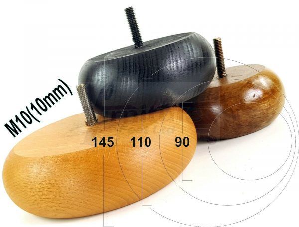 4x REPLACEMENT WOOD FURNITURE SOFA LEGS M10(10mm) CHAIR - SETTEE FEET 40mm HIGH - Image 10