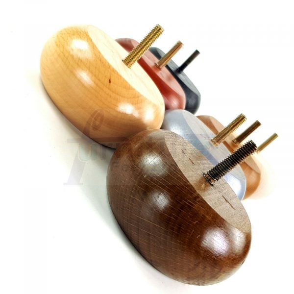 4x REPLACEMENT WOOD FURNITURE SOFA LEGS M10(10mm) CHAIR - SETTEE FEET 40mm HIGH - Image 5