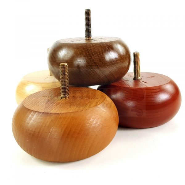 4x REPLACEMENT WOOD FURNITURE SOFA LEGS M10(10mm) CHAIR - SETTEE FEET 40mm HIGH - Image 7